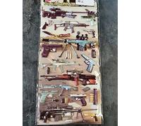 Fat-catz-copy-catz Fat-cataz-copy-catz 1x Sheet of Military Stickers: Guns, Revolver, Pistol, Glock, Desert Eagle, AK47 for kids, girls, boys, craft, scrap books, card making, gift party bags