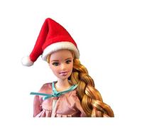 Fat-catz-copy-catz Made for 11.5" sized Dolls cute red Xmas Santa Claus festive hat with bobble (doll not included)