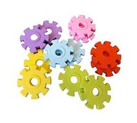 Fat-catz-copy-catz Pack of 12 Novelty Puzzle Colourful Coggs Collectable 3D Style Kids Erasers Rubbers