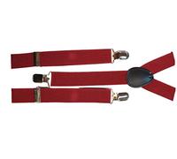 Fat-catz-copy-catz Quality Slim Narrow Adjustable Unisex Adult Child Elastic Clip-on Braces Suspender Y back Neon Belt One Size (Burgundy Braces)