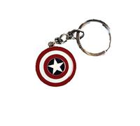 Fat-catz-copy-catz Red Captain America shield Marvel Superhero Enamel metal keyring