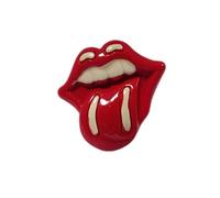Fat-catz-copy-catz Retro Red Rolling Stones red lips & tongue logo 3D collectable badge pin