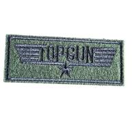 Fat-catz-copy-catz U.S. Air Force Jet Pilot Maverick Khaki Green Embroidered Patch Badge Iron or Sew on Patch 8.5cm x 3.5cm