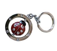 Fat-catz-copy-catz Unisex Large Red Ladybird No:1 Insect With Diamonte Detailing Keyring