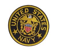 Fat-catz-copy-catz United States of America U.S. Navy Eagle Logo Embroidered Patch Badge Iron or Sew on Patch 8cm Diameter