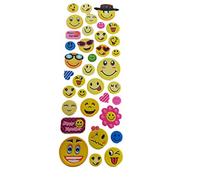 Fat-catz-copy-catz - Various Designs Childrens Boys Girls Puffy 3D Style Stickers: Zoo Animals, Fish, Farm Animals for Craft Kids Scrap Books Pinata (#750: Yellow Smiley Stickers)