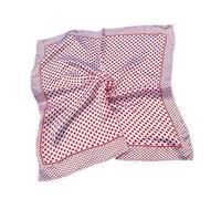 Fat-catz-copy-catz Vintage Elegant Ladies fashion 50cm Square Head/Neck Scarf Various Styles silk satin feel (white with red dots #28)