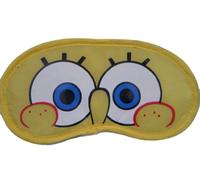 Fat-catz-copy-catz Yellow Square Pants Cartoon Novelty Eye Sleeping Travel Mask Cover