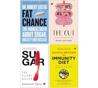 Fat Chance, The Gut, Sugar The Silent Killer & The Immunity Diet 4 Books Collection Set