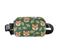 Fat Corgi Dog Prints Fanny Pack for Women Men, Bumbag Crossbody Waist Packs with Adjustable Strap Belt Bag for Travel Workout Hiking