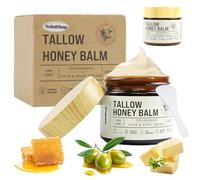 Fat Cow Tallow Skincare, 2Pcs Tallow and Honey Balm for Face and Body, Organic Grass Fed Beef Tallow Moisturizer with Shea Butter and Vitamin E