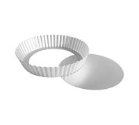 Fat Daddio's Anodized Aluminum Fluted Tart Pan, 10 Inches by 2 Inches