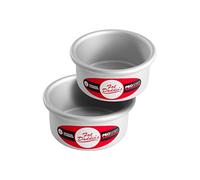 Fat Daddio's Anodized Aluminum Round Cake Pans, 2 Piece Set, 4 x 2 Inch