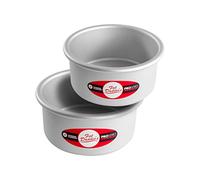 Fat Daddio's Anodized Aluminum Round Cake Pans, 2 Piece Set, 6 x 3 Inch