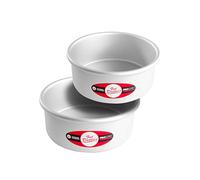 Fat Daddio's Anodized Aluminum Round Cake Pans, 2 Piece Set, 7 x 3 Inch