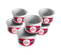 Fat Daddio's Anodized Aluminum Round Cake Pans, 6 Piece Set, 3 x 2 Inch