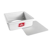 Fat Daddio's Anodized Aluminum Square Cheesecake Pan with Removable Bottom, 8 Inch x 8 Inch x 3 Inch
