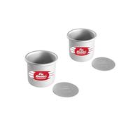 Fat Daddio's PCC-33-2PK 3" x 3" Round Cheesecake Pan with Removable Base Anodized Aluminum (Set of 2)