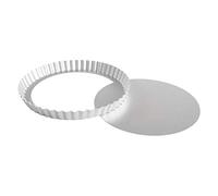 Fat Daddios PFT-95 Fluted Tart Pan, Aluminum, Silver