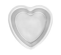 Fat Daddio's PHT-L83 Anodized Aluminum Removable Bottom Heart Cake Pan, 8 x 3 Inch