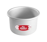 Fat Daddio's PRD-64 Round Cake Pan, 6 x 4 Inch, Silver