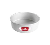 Fat Daddio's Round Cake Pan Anodized Aluminum, Silver 25.4 x 25.4 x 7.6 cm