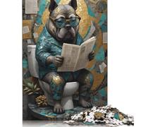 Fat Dog Toilet Puzzle for Adults And Teenagers 1000 Pieces Puzzle for Adults Sustainable Puzzle Games 1000pcs (75x50cm)