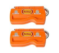 Fat Ivan The Original Fold Up Doorstop Wedge with Magnet - Orange (2 Pack)