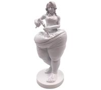 Fat Lady Yoga Figurines - Funny Resin Sculpture, Playful Female Ornament, Artistic Decorative Statue, Expressive Home Figurine with Character | Perfect for Yoga Studio Beauty Salon Apartment Li