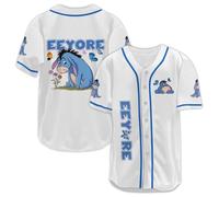 fat mummy Cute Alien Baseball Jersey, Movie Character Jersey Button Down Shirt, Birthday Gifts for Cartoon Lovers, Bluewhite, XXL