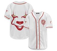 fat mummy Horror Jersey, Halloween Baseball Jersey, Horror Movie Shirts Short Sleeve, Gifts for Horror Lover, Horror White, XL