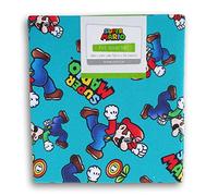 Fat Quarter 100% Cotton for Sewing Crafts - 18 x 21 Inches (Mario & Luigi)