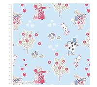 Fat Quarter Alice in Wonderland and Queen of Hearts 100% Cotton Quilting Fabric