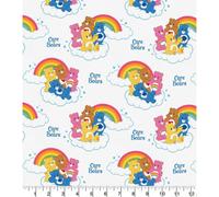 Fat Quarter Care Bears Clouds and Rainbows 100% Cotton Quilting Fabric
