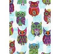 Fat Quarter Chunky Funky Owl 100% Cotton Quilting Fabric Timeless Treasures