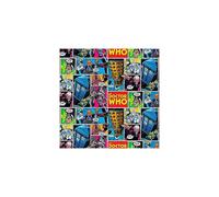 Fat Quarter Doctor Who Comic Strip 100% Cotton Quilting Fabric
