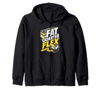 Fat Quarter Flex Quilting Fabric Zip Hoodie