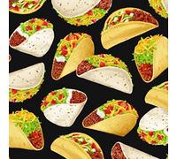 Fat Quarter Food Festival Taco 100% Cotton Quilting Fabric