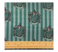 Fat Quarter Harry Potter Slytherin House Crest 100% Cotton Fabric - Quilting