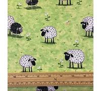 Fat Quarter Lewe The Ewe Sheep Susybee 100% Cotton Quilting Fabric