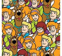 Fat Quarter Scooby Doo and Gang Statues Quilting Cotton Fabric