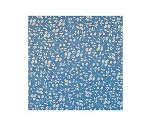 Fat Quarter Sky Blue and Wedgwood Blue 100% Egyptian Cotton Quilting Craft Patchwork Fabric, Dress Making Floral Blender 45 cm x 55 cm