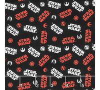 Fat Quarter Star Wars Red and White Title 100% Cotton Quilting Fabric