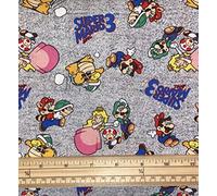 Fat Quarter Super Mario Bros 3 Go Mario and Friends 100% Cotton Quilting Fabric