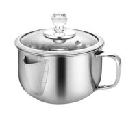 Fat Separator - 16oz Multifunctional Stainless Steel Gravy and Oil Strainer Bowl for Soup, Sauces, Cooking, Easy Pour Design with Anti-Spill Feature for Kitchen, Home Cooking, and Meal Prep