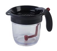 Fat Separator - Clear Gravy Separator with Bottom Release | Measuring Cup Oil Separator Jug | Food Strainer | Gravy Grease Separator | Gravy Strainer | Fat Skimmer for Kitchen Skimming