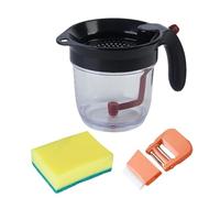 Fat Separator Pot - Nutrient Preserving Fine Mesh Fat Separator 22x15cm for Sauce for Kitchen, Housewife, Adults, Chefs, Housewarming, Birthday, Mother's Day