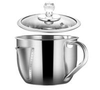 Fat Separator with Bottom Release - Fat Separatorr Cup - ransparent Kitchen Grease Fats Strain Gravies,Oil Gravy Separator with Strainer - Easy Pour Handle Heat Resistant Design Ideal for Gravy
