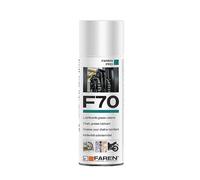 Fat Spray 'F70' for Chains. is a Forced Penetration Lubricant That molecolarmente Alloy and with The Particular from Lubricate. Withstands temperatures up to 300 °.