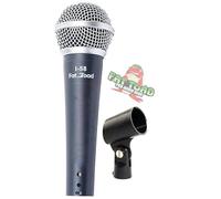 Fat Toad Cardioid Dynamic Microphone with Mic Clip Vocal Handheld, Unidirectional Mic | Singing Wired Microphone for Music Stage Performances, Studio Recording, Live Streaming or PA DJ Karaoke